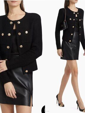 NWT Generation Love Cypress Knit Cardigan in Black Size Small